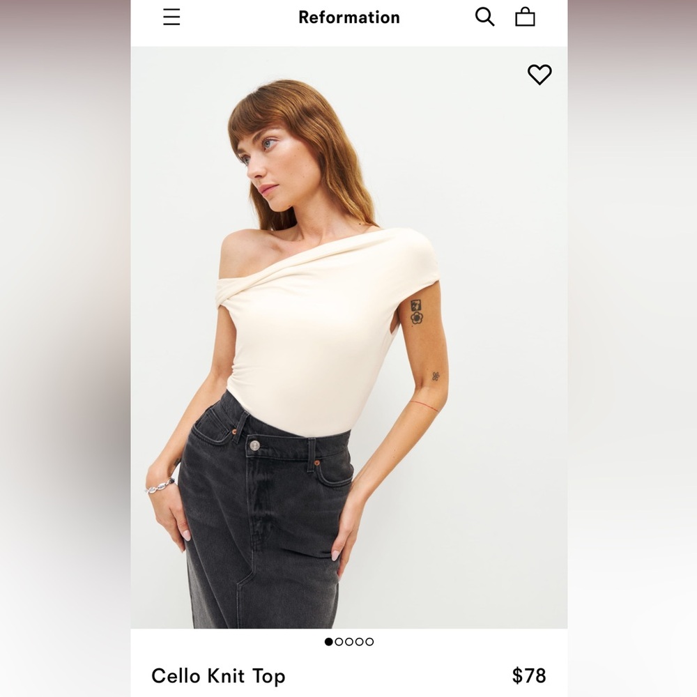 Reformation Cello Knit Top